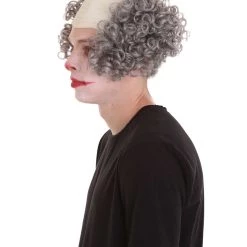 HPO Half Bald Head Curly Men Wig Collection | Premium Breathable Capless Cap Men's 44 HPO Half Bald Head Curly Men Wig Collection | Premium Breathable Capless Cap Men's