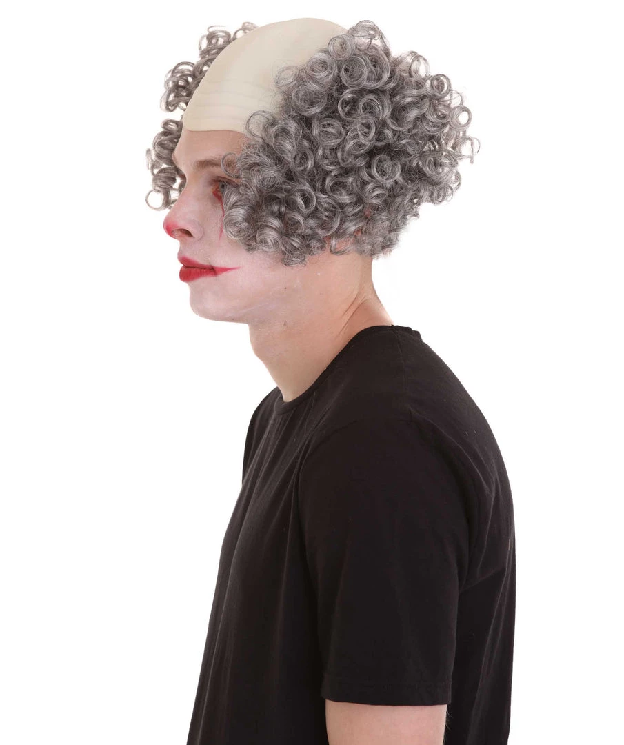 HPO Half Bald Head Curly Men Wig Collection | Premium Breathable Capless Cap Men's 20 HPO Half Bald Head Curly Men Wig Collection | Premium Breathable Capless Cap Men's