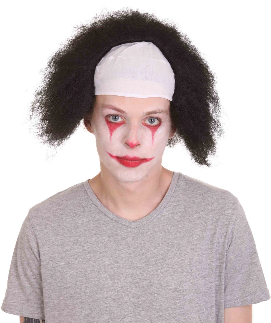 HPO Half Bald Head Men Curly Wig 1 HPO Half Bald Head Men Curly Wig