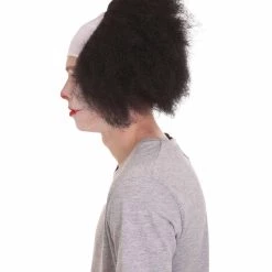 HPO Half Bald Head Men Curly Wig 49 HPO Half Bald Head Men Curly Wig