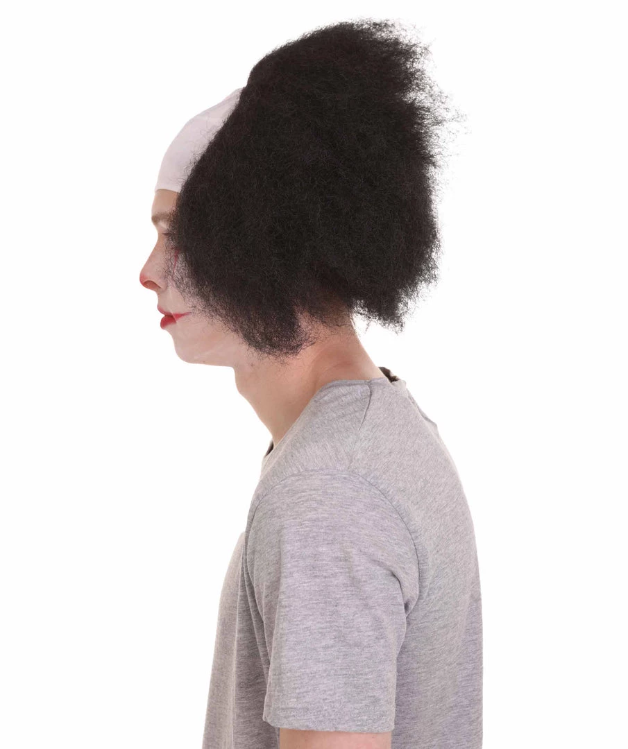 HPO Half Bald Head Men Curly Wig 4 HPO Half Bald Head Men Curly Wig