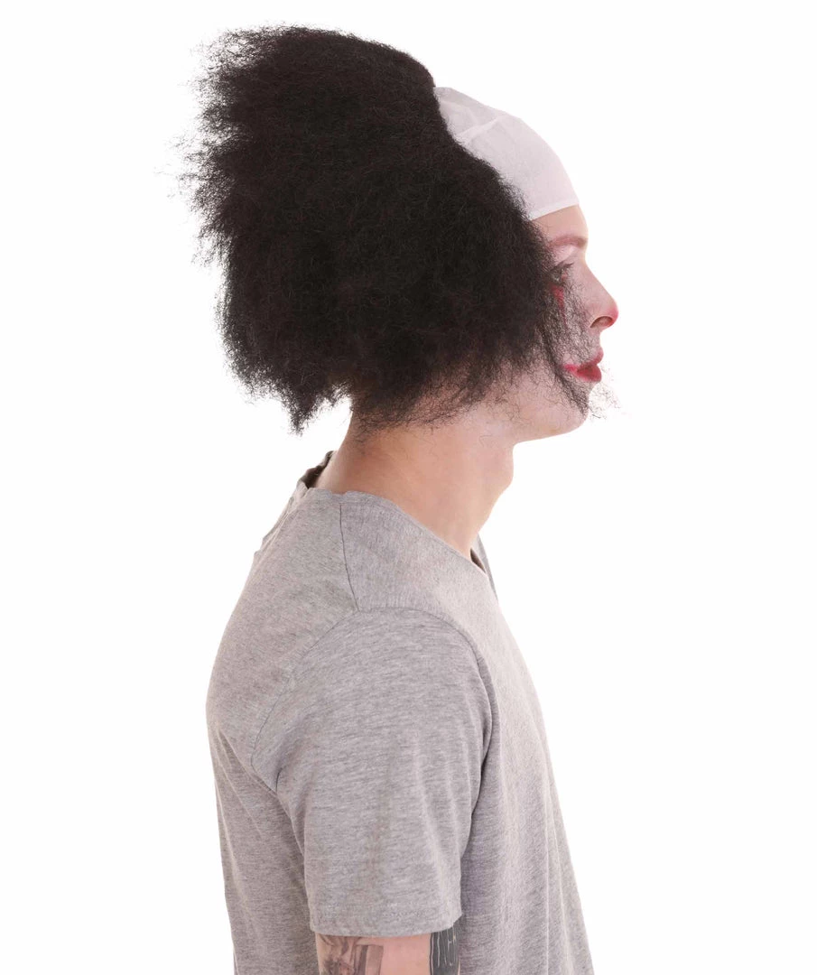 HPO Half Bald Head Men Curly Wig 6 HPO Half Bald Head Men Curly Wig