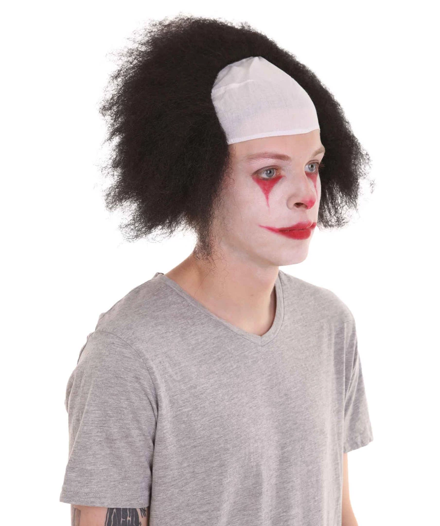 HPO Half Bald Head Men Curly Wig 7 HPO Half Bald Head Men Curly Wig