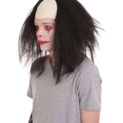HPO Men's Half Bald Head Funny Men Wig Collections