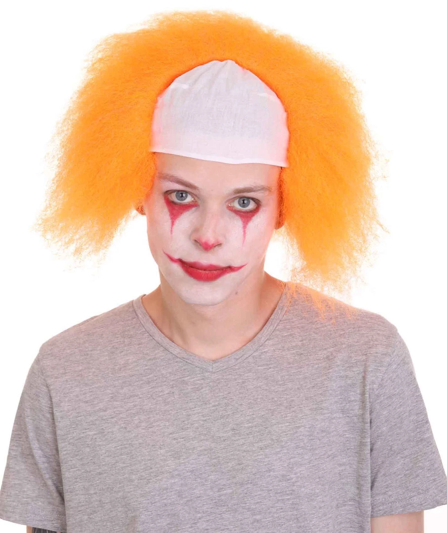 HPO Half Bald Head Men Curly Wig 24 HPO Half Bald Head Men Curly Wig