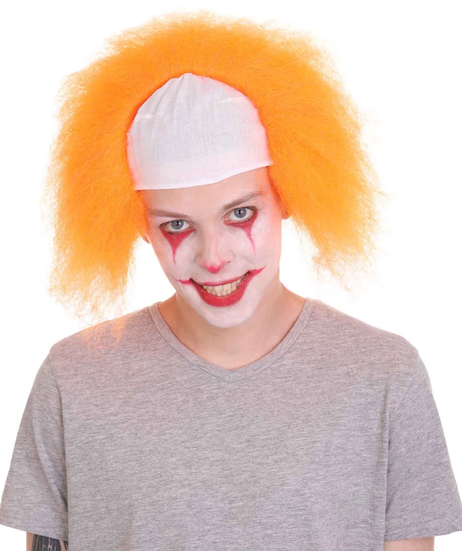 HPO Half Bald Head Men Curly Wig 25 HPO Half Bald Head Men Curly Wig