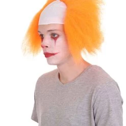 HPO Half Bald Head Men Curly Wig 71 HPO Half Bald Head Men Curly Wig