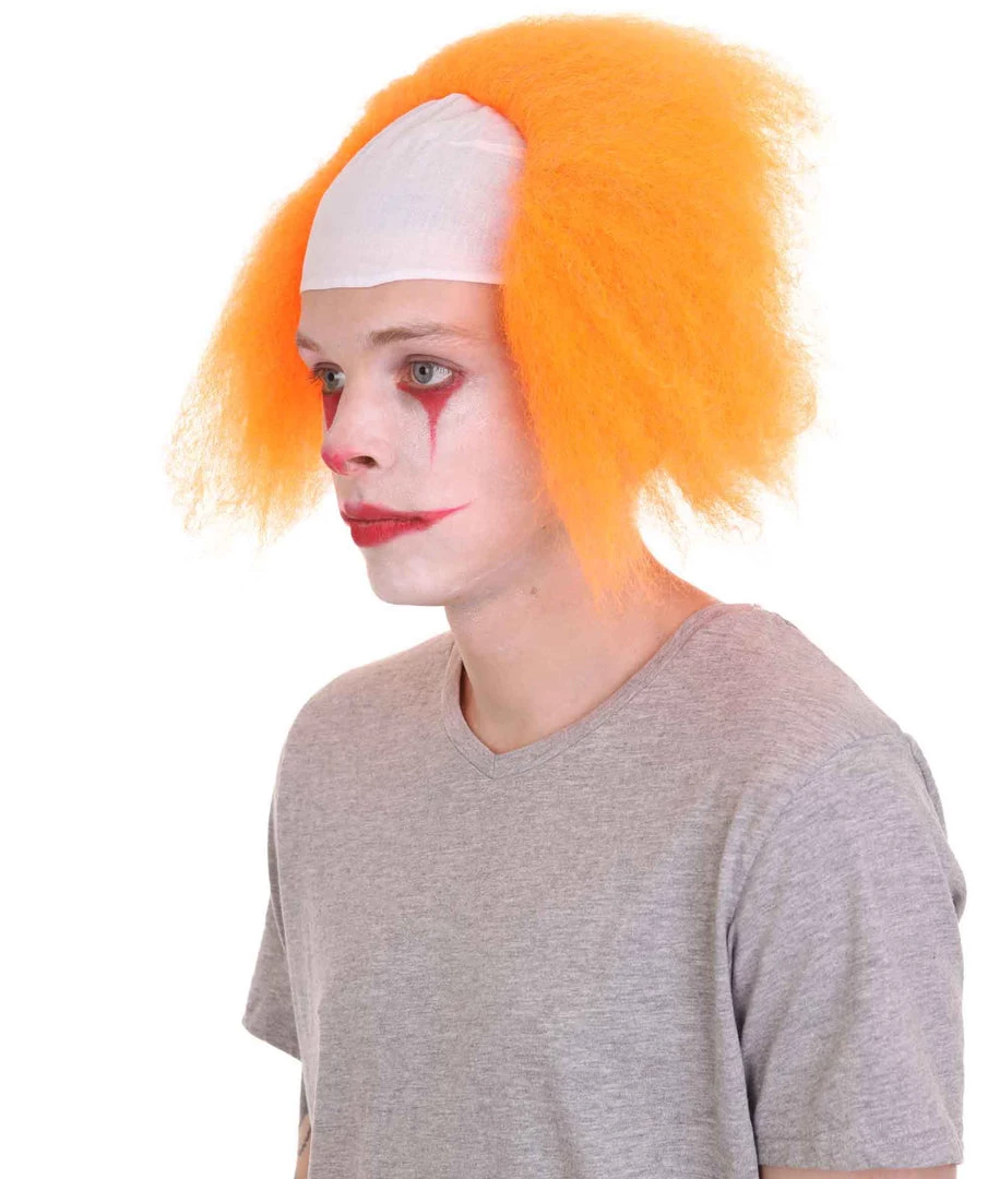 HPO Half Bald Head Men Curly Wig 26 HPO Half Bald Head Men Curly Wig