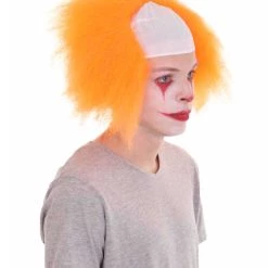 HPO Half Bald Head Men Curly Wig 73 HPO Half Bald Head Men Curly Wig