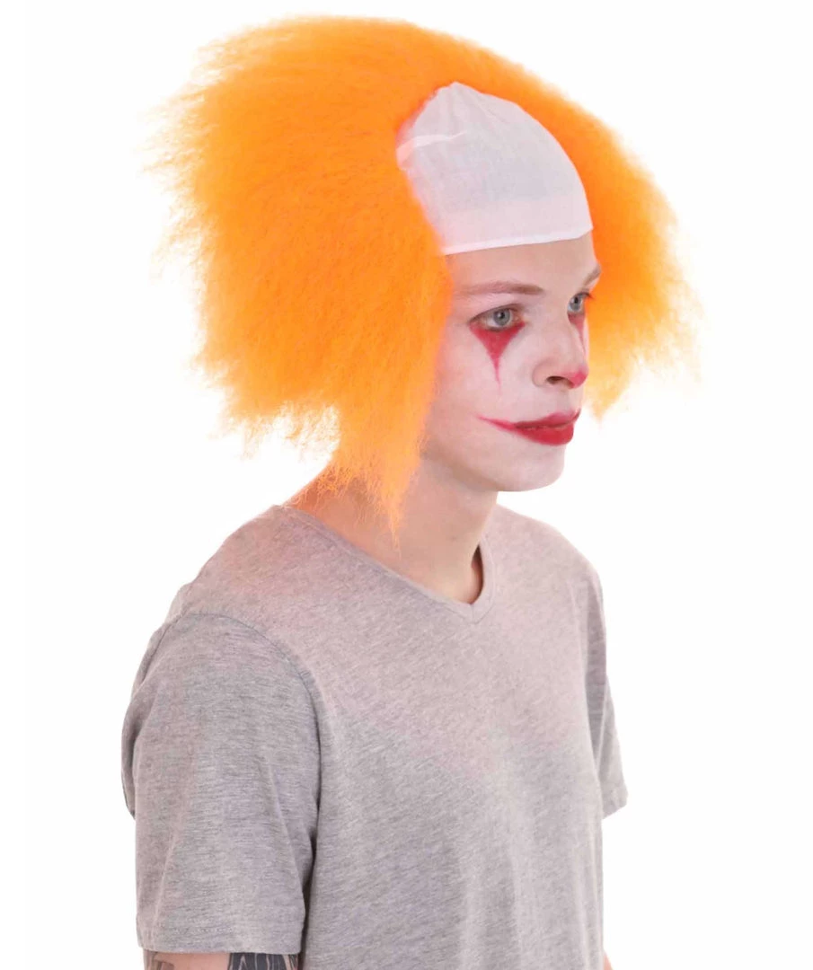 HPO Half Bald Head Men Curly Wig 28 HPO Half Bald Head Men Curly Wig