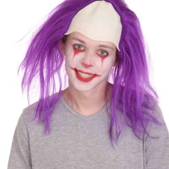 HPO Men's Half Bald Head Funny Men Wig Collections