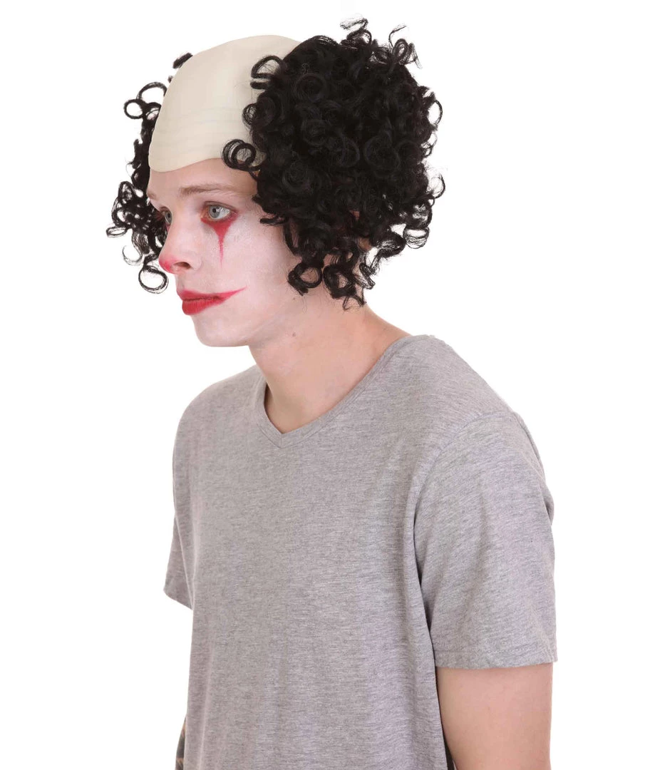 HPO Half Bald Head Curly Men Wig Collection | Premium Breathable Capless Cap Men's 10 HPO Half Bald Head Curly Men Wig Collection | Premium Breathable Capless Cap Men's