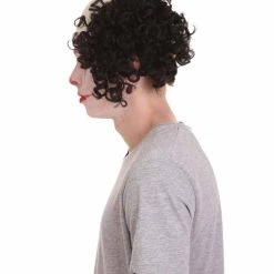 HPO Half Bald Head Curly Men Wig Collection | Premium Breathable Capless Cap Men's 35 HPO Half Bald Head Curly Men Wig Collection | Premium Breathable Capless Cap Men's