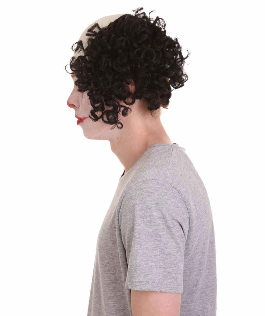 HPO Half Bald Head Curly Men Wig Collection | Premium Breathable Capless Cap Men's 11 HPO Half Bald Head Curly Men Wig Collection | Premium Breathable Capless Cap Men's