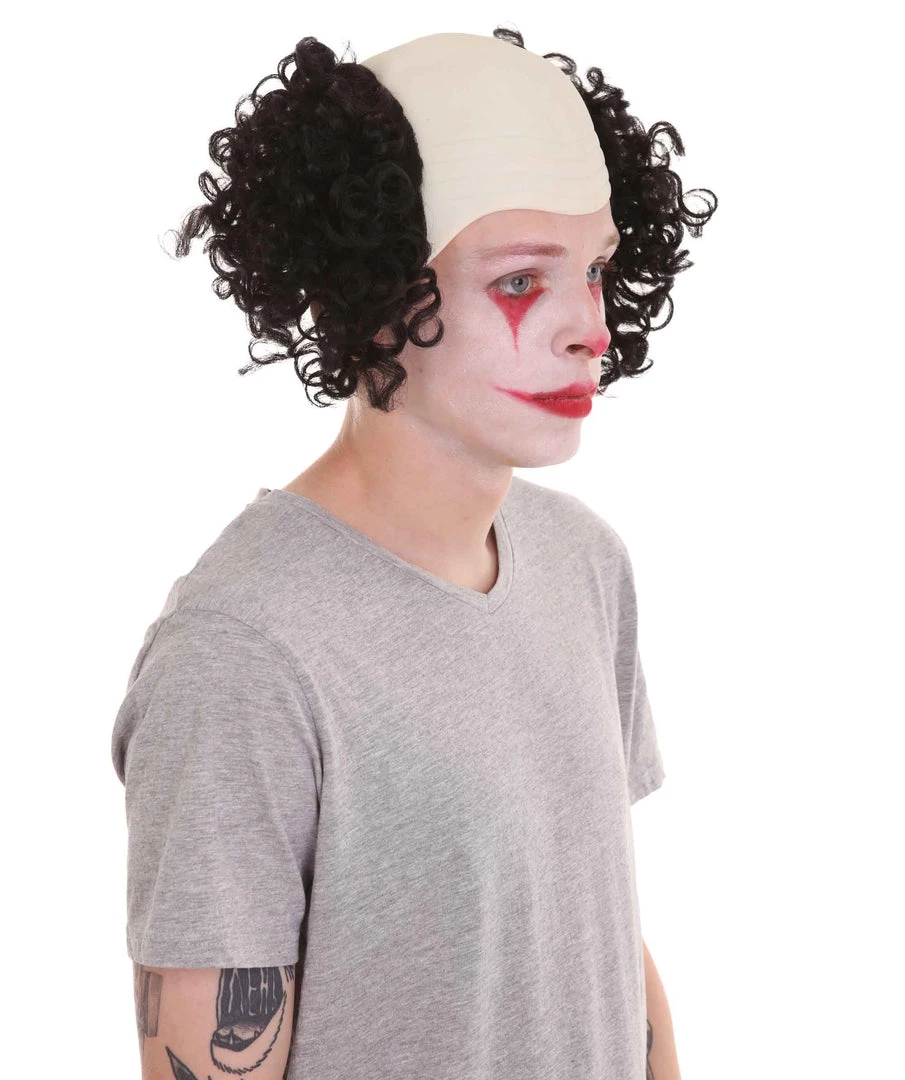 HPO Half Bald Head Curly Men Wig Collection | Premium Breathable Capless Cap Men's 15 HPO Half Bald Head Curly Men Wig Collection | Premium Breathable Capless Cap Men's