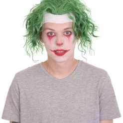 HPO Men's TV Movie Jocker Wig | Green Wigs