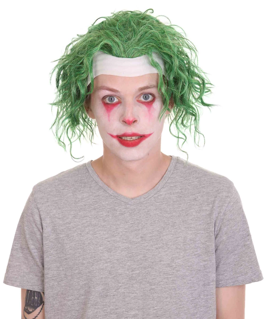 HPO Men's TV Movie Jocker Wig | Green Wigs 1 HPO Men's TV Movie Jocker Wig | Green Wigs