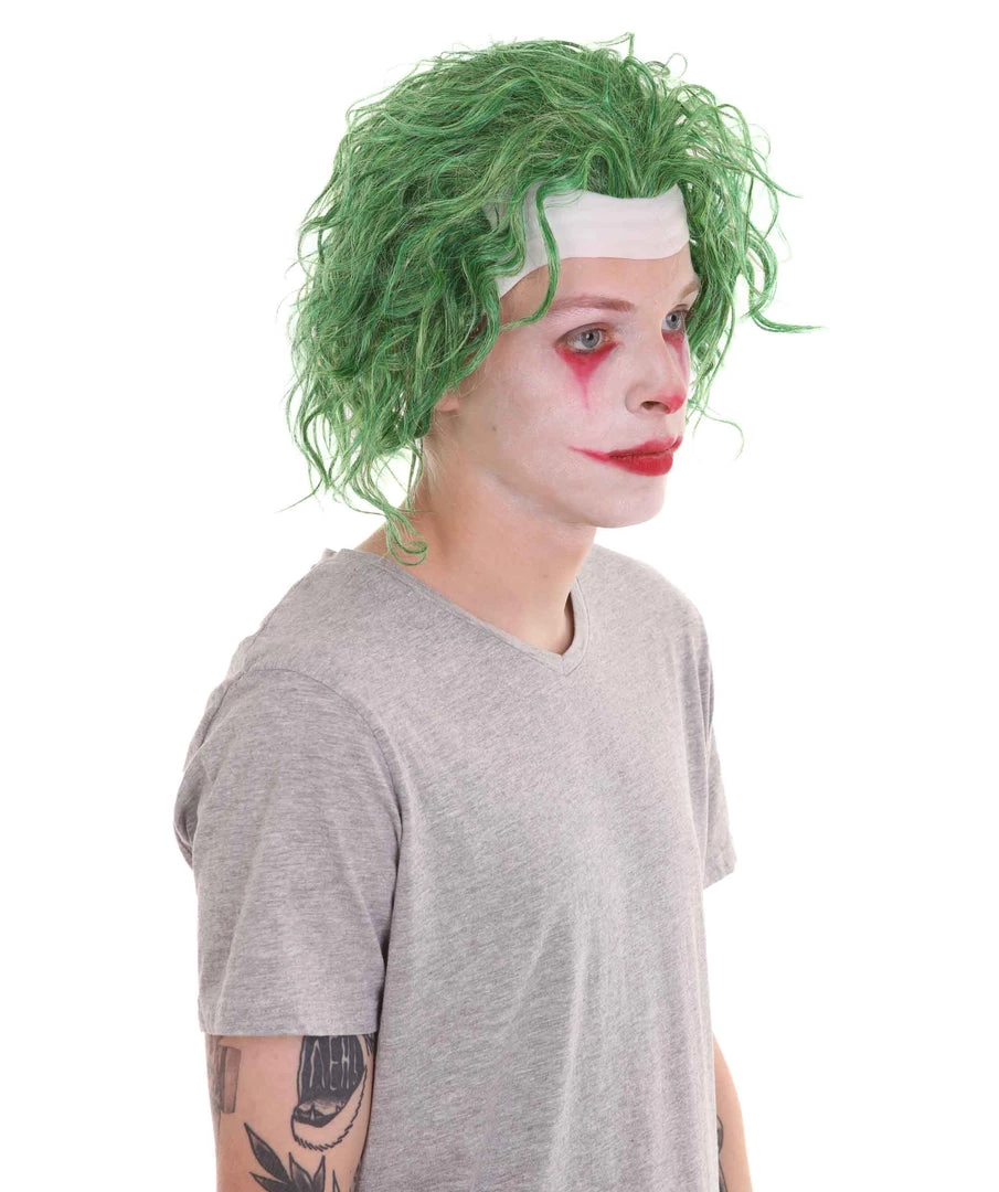 HPO Men's TV Movie Jocker Wig | Green Wigs 7 HPO Men's TV Movie Jocker Wig | Green Wigs