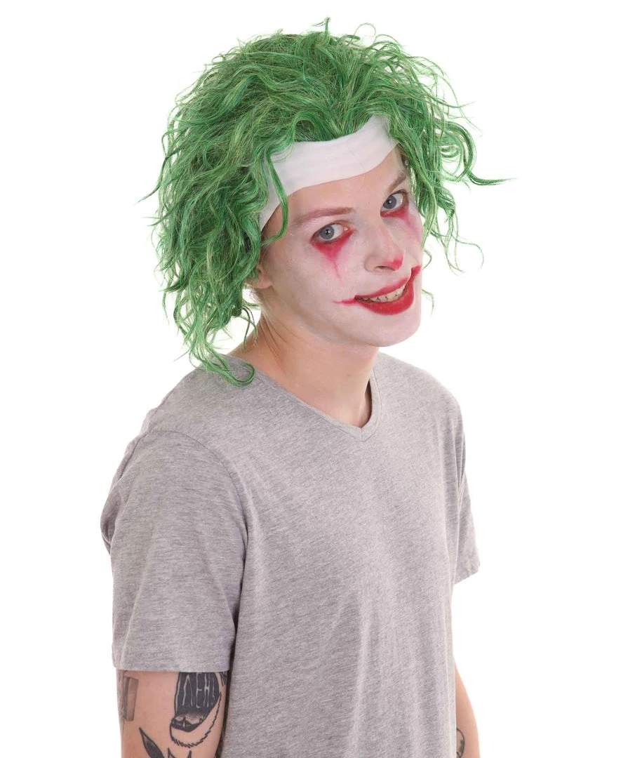 HPO Men's TV Movie Jocker Wig | Green Wigs 6 HPO Men's TV Movie Jocker Wig | Green Wigs