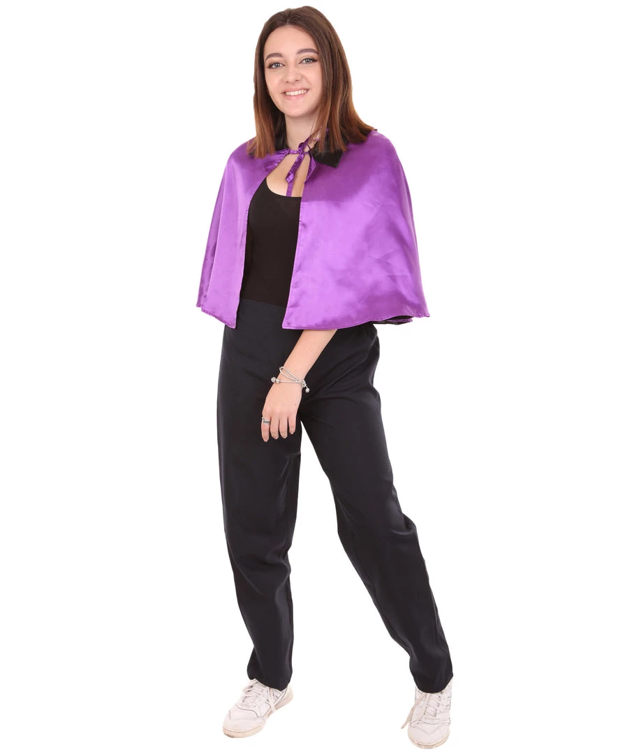 HPO Adult Women's Vampire Cape | Purple & Black Halloween Costume 3 HPO Adult Women's Vampire Cape | Purple & Black Halloween Costume