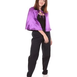 HPO Adult Women's Vampire Cape | Purple & Black Halloween Costume 14 HPO Adult Women's Vampire Cape | Purple & Black Halloween Costume