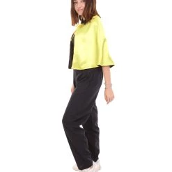 HPO Adult Women's Vampire Cape Costume | Yellow & Black Halloween Costume