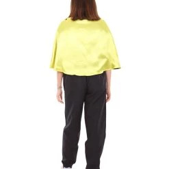 HPO Adult Women's Vampire Cape Costume | Yellow & Black Halloween Costume