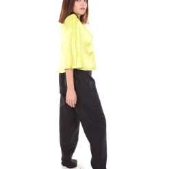 HPO Adult Women's Vampire Cape Costume | Yellow & Black Halloween Costume