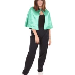 HPO Adult Women's Vampire Cape | Green & Black Horror Halloween Costume