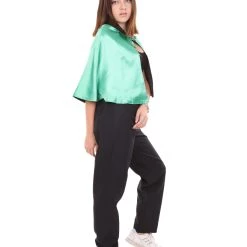 HPO Adult Women's Vampire Cape | Green & Black Horror Halloween Costume