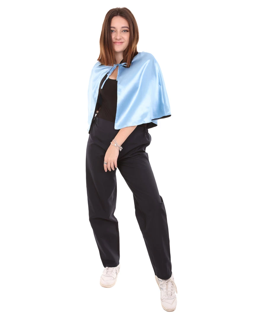HPO Adult Women's Vampire Cape | Blue & Black Halloween Costume 1 HPO Adult Women's Vampire Cape | Blue & Black Halloween Costume