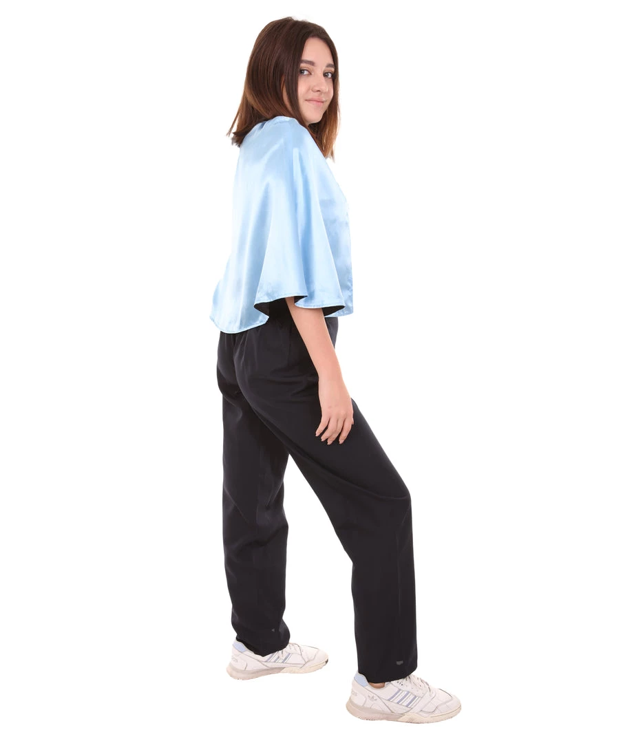 HPO Adult Women's Vampire Cape | Blue & Black Halloween Costume 6 HPO Adult Women's Vampire Cape | Blue & Black Halloween Costume