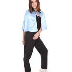 HPO Adult Women's Vampire Cape | Blue & Black Halloween Costume 14 HPO Adult Women's Vampire Cape | Blue & Black Halloween Costume