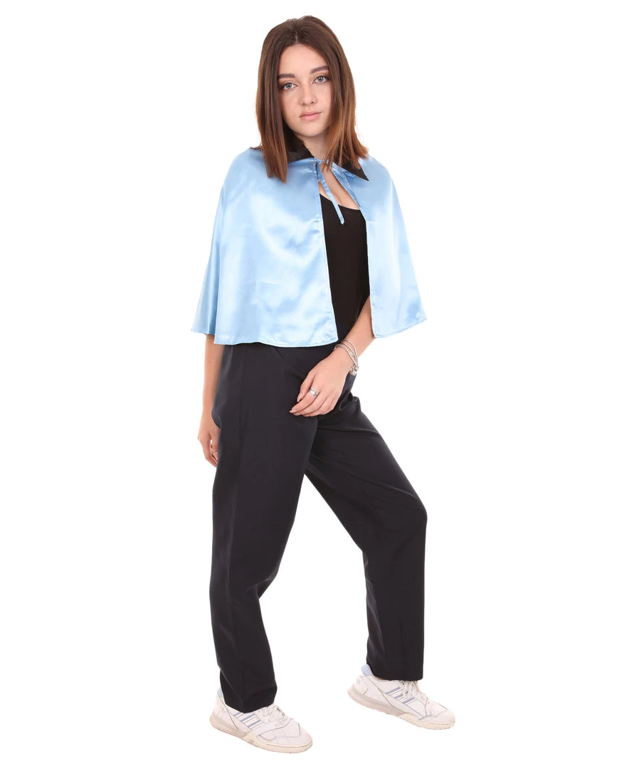 HPO Adult Women's Vampire Cape | Blue & Black Halloween Costume 7 HPO Adult Women's Vampire Cape | Blue & Black Halloween Costume