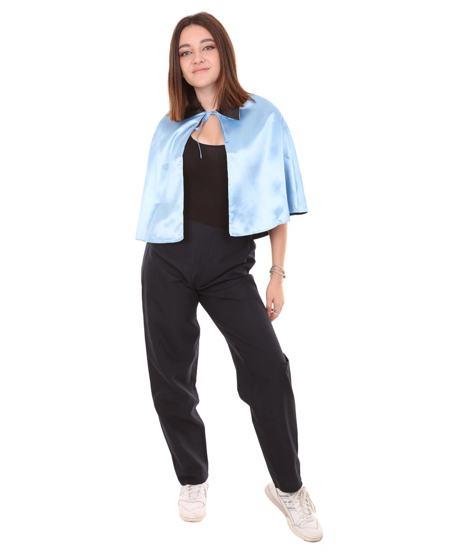 HPO Adult Women's Vampire Cape | Blue & Black Halloween Costume 2 HPO Adult Women's Vampire Cape | Blue & Black Halloween Costume