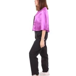 HPO Adult Women's Vampire Cape Costume | Purple & Black Halloween Costume