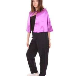 HPO Adult Women's Vampire Cape Costume | Purple & Black Halloween Costume