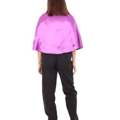 HPO Adult Women's Vampire Cape Costume | Purple & Black Halloween Costume