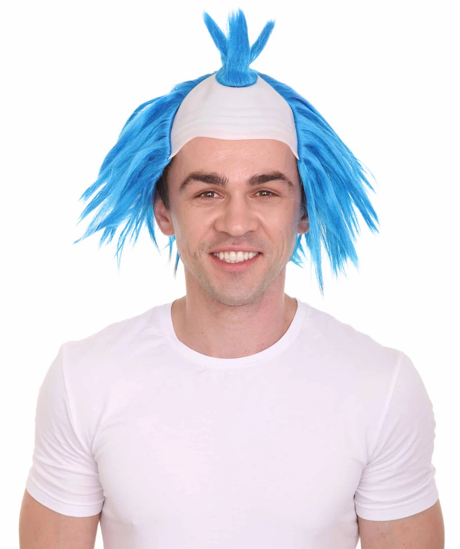 HPO Scary Twisted Clown Wig | Blue Clown Scary Wigs 2 HPO Scary Twisted Clown Wig | Blue Clown Scary Wigs