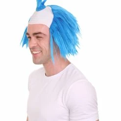 HPO Scary Twisted Clown Wig | Blue Clown Scary Wigs 12 HPO Scary Twisted Clown Wig | Blue Clown Scary Wigs