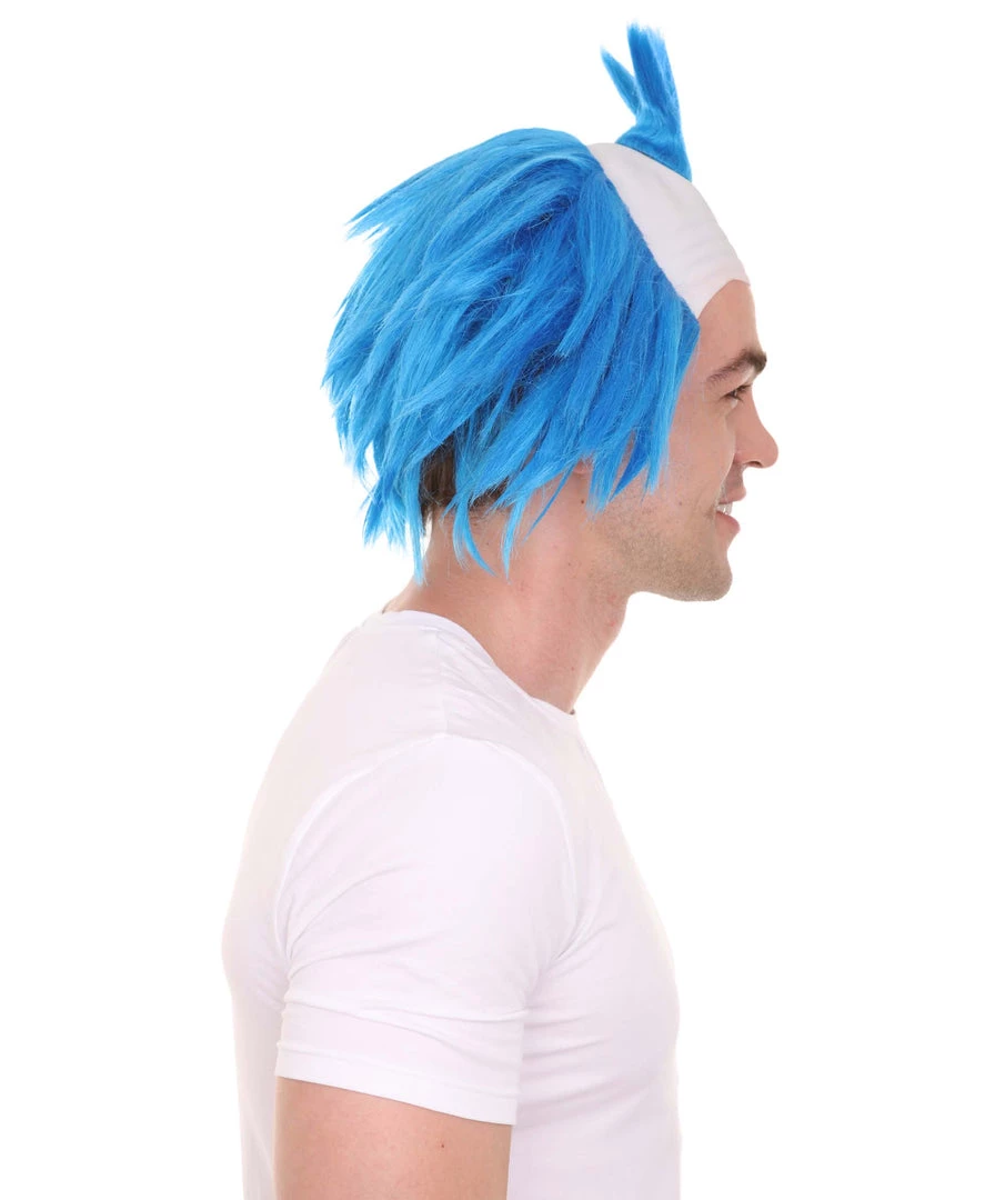 HPO Scary Twisted Clown Wig | Blue Clown Scary Wigs 6 HPO Scary Twisted Clown Wig | Blue Clown Scary Wigs