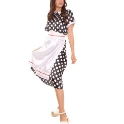 HPO Adult Women's Polka Dot Costume | Black Halloween Cosplay Costume