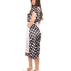 HPO Adult Women's Polka Dot Costume | Black Halloween Cosplay Costume