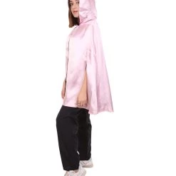 HPO Adult Women's Reversible Hooded Short Cape Costume | Multiple Color Option Halloween Costume