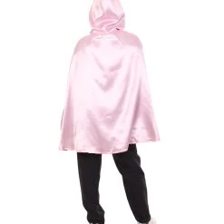 HPO Adult Women's Reversible Hooded Short Cape Costume | Multiple Color Option Halloween Costume