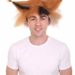 HPO Unisex Musical Brown & White Wig Collections | Super Size Jumbo Wig | Premium Breathable Capless Cap