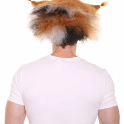 HPO Unisex Musical Brown & White Wig Collections | Super Size Jumbo Wig | Premium Breathable Capless Cap