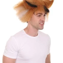 HPO Unisex Musical Brown & White Wig Collections | Super Size Jumbo Wig | Premium Breathable Capless Cap