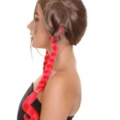 HPO Men's Briaded Womens Wig | Brown Red Cosplay Halloween Wig | Premium Breathable Capless Cap 11 HPO Men's Briaded Womens Wig | Brown Red Cosplay Halloween Wig | Premium Breathable Capless Cap