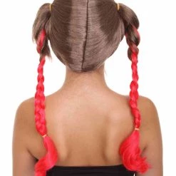 HPO Men's Briaded Womens Wig | Brown Red Cosplay Halloween Wig | Premium Breathable Capless Cap 12 HPO Men's Briaded Womens Wig | Brown Red Cosplay Halloween Wig | Premium Breathable Capless Cap